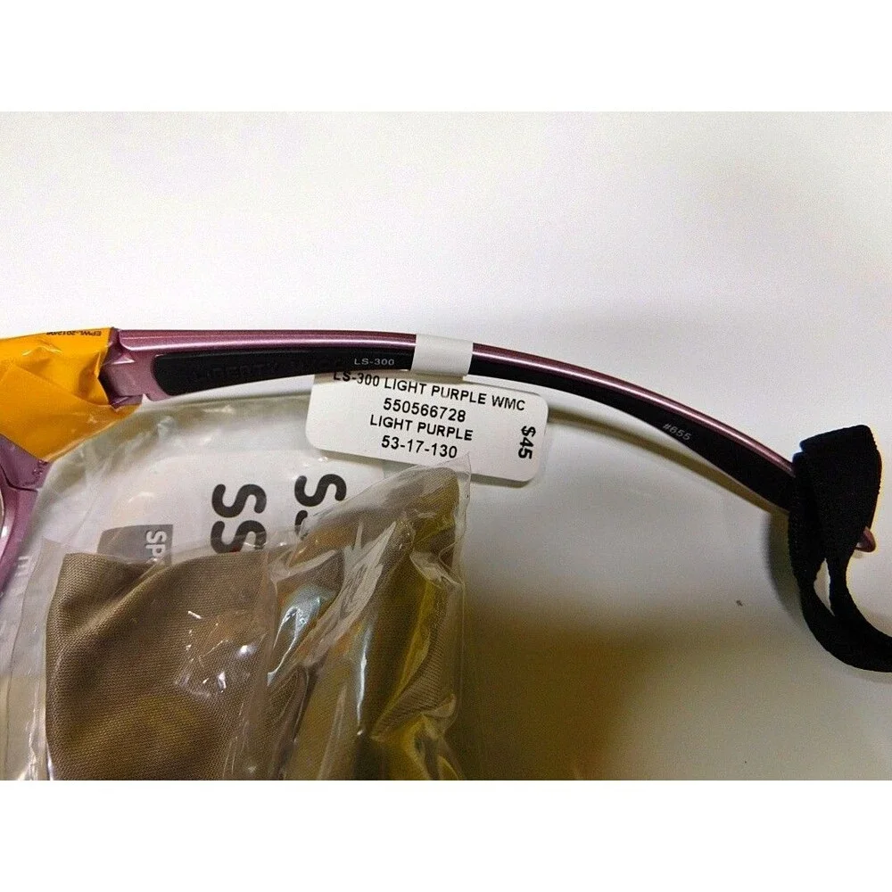 New Liberty Sport Rec Specs LS-300 Goggles Glasses Frame Light Purple 53-17-130